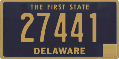 DE license plate 27441