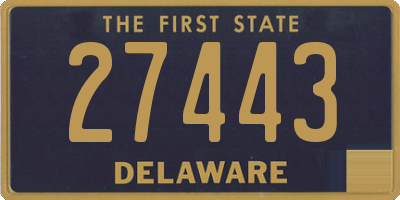 DE license plate 27443