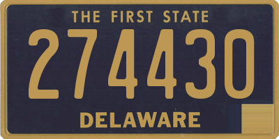 DE license plate 274430