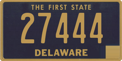 DE license plate 27444