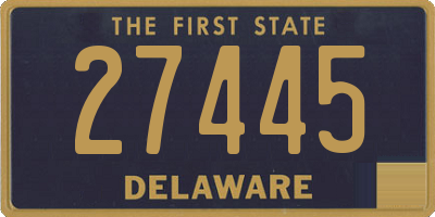 DE license plate 27445