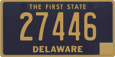 DE license plate 27446