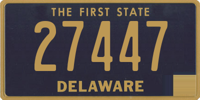 DE license plate 27447