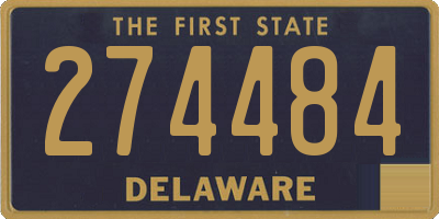 DE license plate 274484