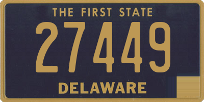 DE license plate 27449