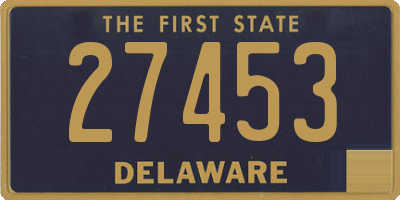 DE license plate 27453