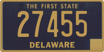 DE license plate 27455