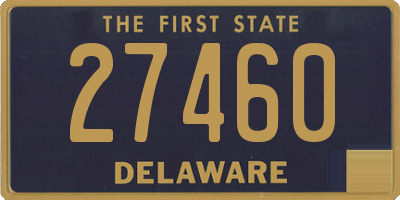 DE license plate 27460