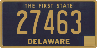 DE license plate 27463