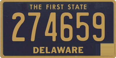 DE license plate 274659