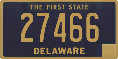 DE license plate 27466