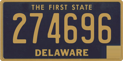 DE license plate 274696