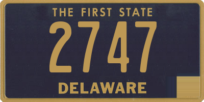 DE license plate 2747