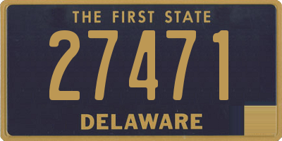 DE license plate 27471