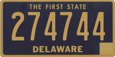DE license plate 274744