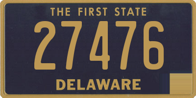 DE license plate 27476