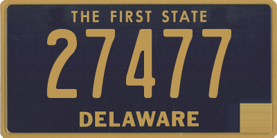 DE license plate 27477