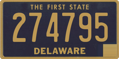 DE license plate 274795