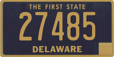 DE license plate 27485