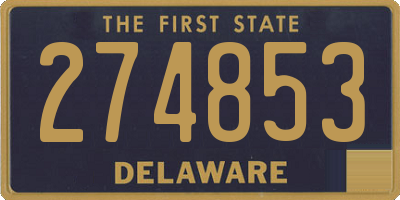 DE license plate 274853