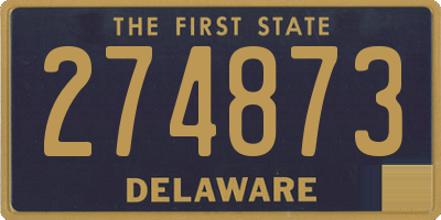 DE license plate 274873