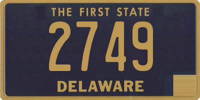 DE license plate 2749