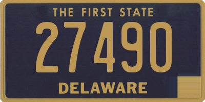 DE license plate 27490