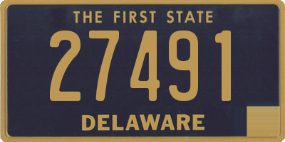 DE license plate 27491