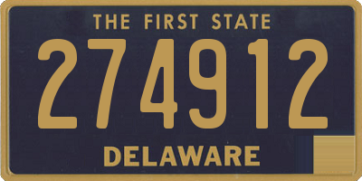 DE license plate 274912