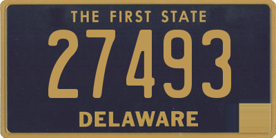 DE license plate 27493