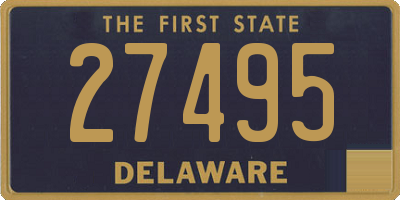 DE license plate 27495