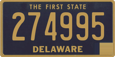 DE license plate 274995