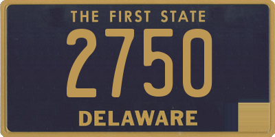 DE license plate 2750