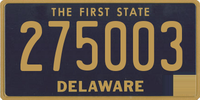 DE license plate 275003