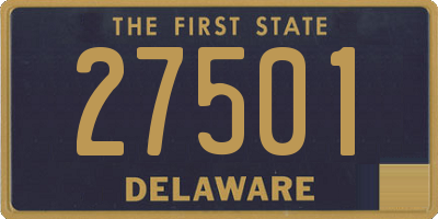 DE license plate 27501