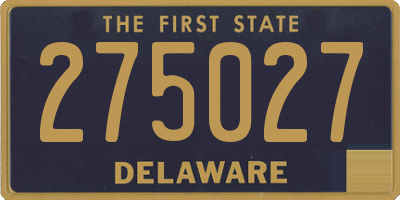 DE license plate 275027