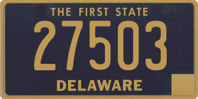 DE license plate 27503