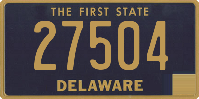 DE license plate 27504