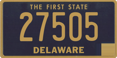 DE license plate 27505