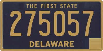 DE license plate 275057