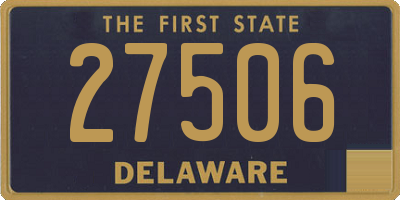 DE license plate 27506