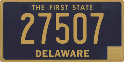 DE license plate 27507