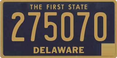 DE license plate 275070