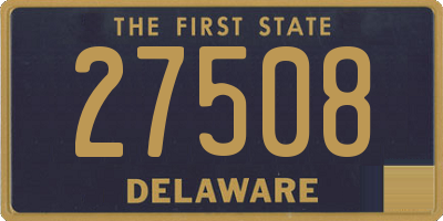 DE license plate 27508