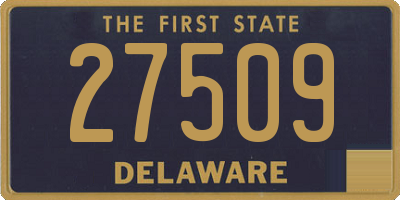 DE license plate 27509