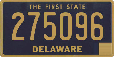 DE license plate 275096