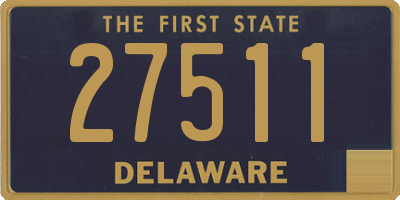 DE license plate 27511