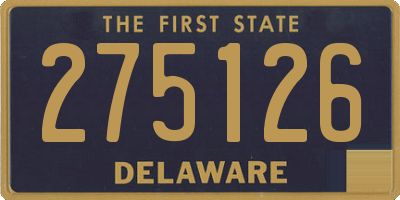 DE license plate 275126