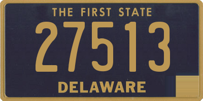 DE license plate 27513