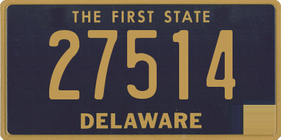 DE license plate 27514